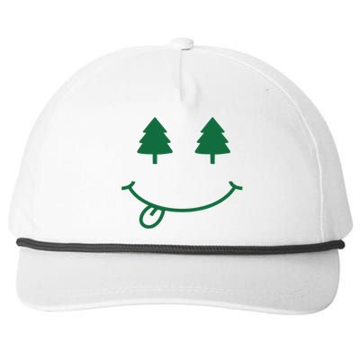 Christmas Smiley Holiday Snapback Five-Panel Rope Hat