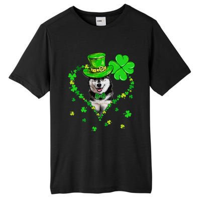 Cute Siberian Husky Saint Patrick's Day Dogs Dad Mom Tall Fusion ChromaSoft Performance T-Shirt