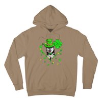 Cute Siberian Husky Saint Patrick's Day Dogs Dad Mom Hoodie