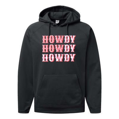 Cowgirl Shirt Howdy Howdy Performance Fleece Hoodie