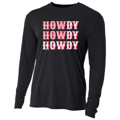 Cowgirl Shirt Howdy Howdy Cooling Performance Long Sleeve Crew