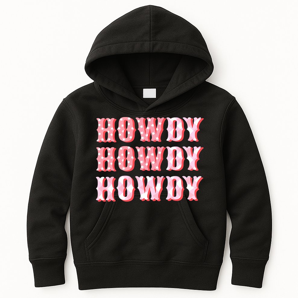 Cowgirl Shirt Howdy Howdy Kids Hoodie
