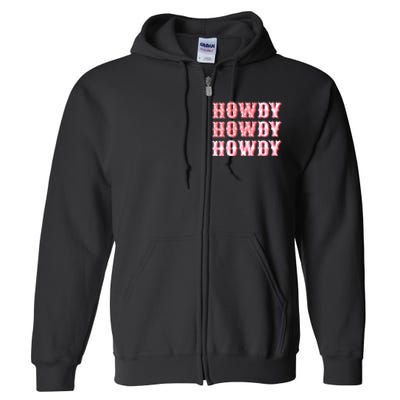 Cowgirl Shirt Howdy Howdy Full Zip Hoodie