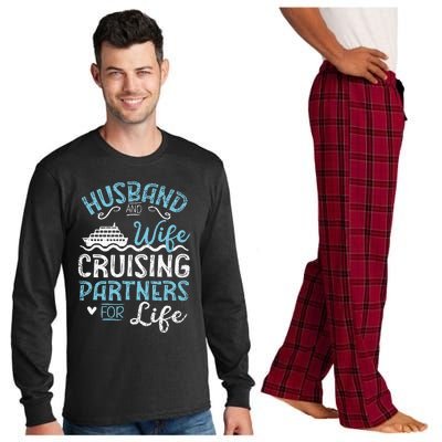 Cruise Ship Husband & Wife Cruising Partners For Life Long Sleeve Pajama Set