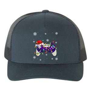 Christmas Santa Hat Video Gamer Controller Xmas Cute Gift Yupoong Adult 5-Panel Trucker Hat