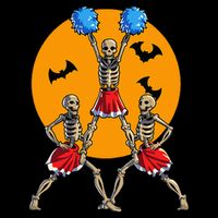 Cheerleading Skeleton Halloween Cheer Skeleton Cheerleader Impact Tech Backpack