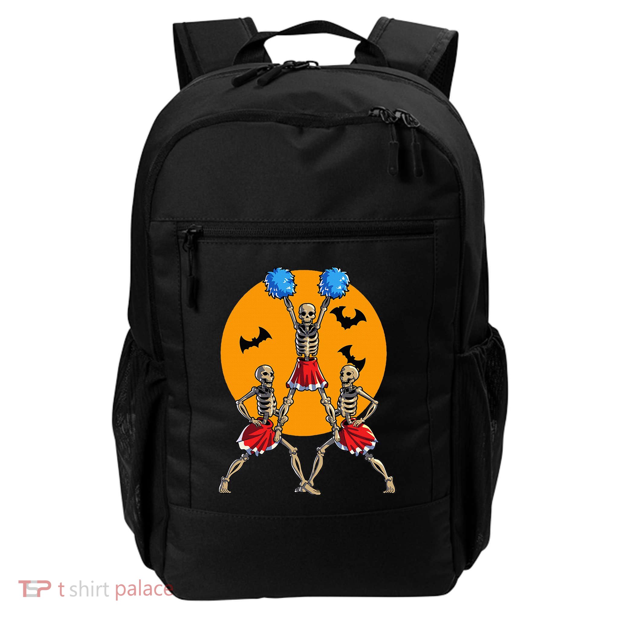 Cheerleading Skeleton Halloween Cheer Skeleton Cheerleader Backpack