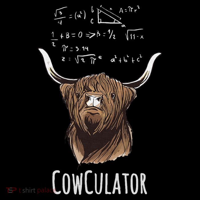 Cowculator Scottish Highland Cattle Animal Math Numbers City Backpack