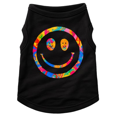 Colorful Super Happy Face Smiley Doggie Tank