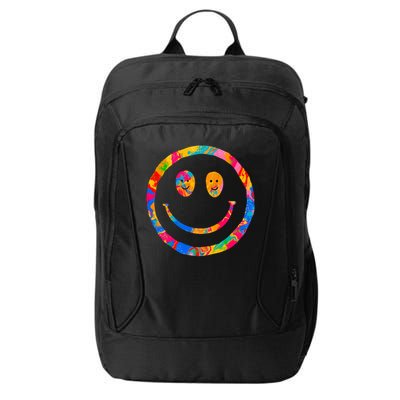 Colorful Super Happy Face Smiley City Backpack