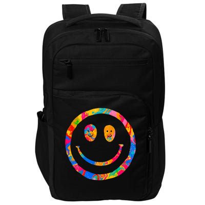 Colorful Super Happy Face Smiley Impact Tech Backpack