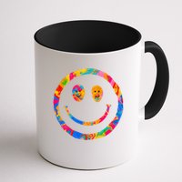 Colorful Super Happy Face Smiley Mug
