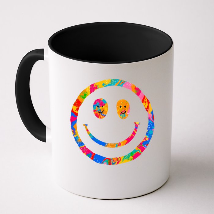 Colorful Super Happy Face Smiley Mug
