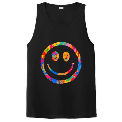 Colorful Super Happy Face Smiley PosiCharge Competitor Tank