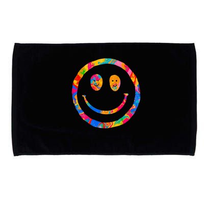 Colorful Super Happy Face Smiley Microfiber Hand Towel