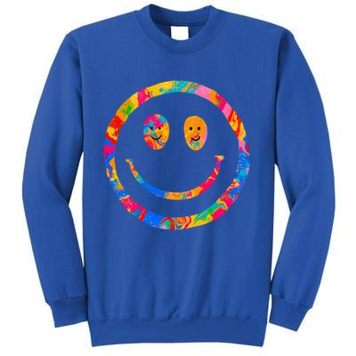 Colorful Super Happy Face Smiley Sweatshirt