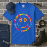 Colorful Super Happy Face Smiley Tall T-Shirt