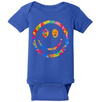 Colorful Super Happy Face Smiley Baby Bodysuit