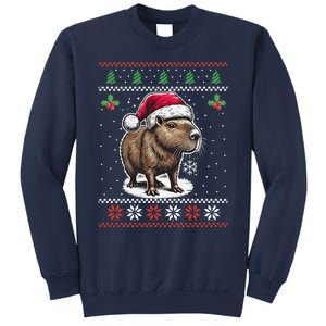 Capybara Santa Hat Ugly Christmas Sweater Xmas Sweatshirt