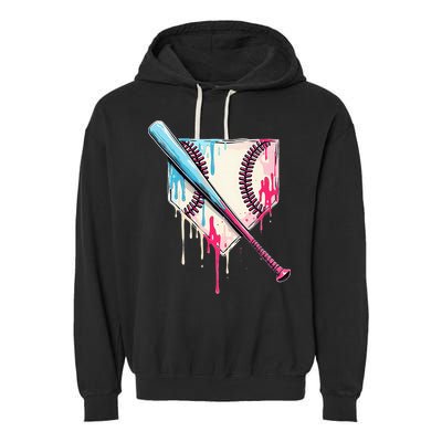 Cool Sport Home Plate Drip With Sprinkles Drip Garment-Dyed Fleece Hoodie