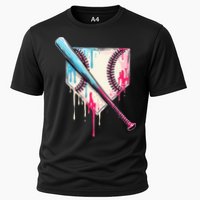 Cool Sport Home Plate Drip With Sprinkles Drip Cooling Performance Crew T-Shirt