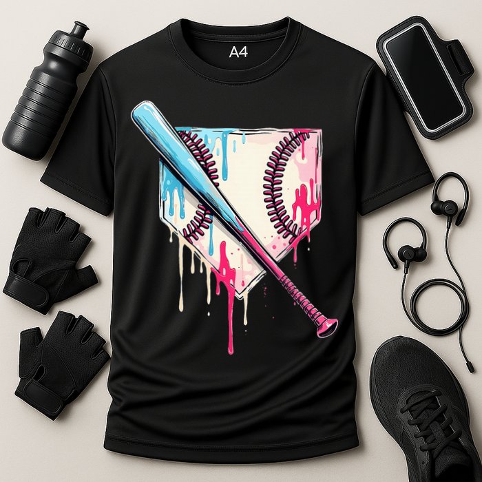 Cool Sport Home Plate Drip With Sprinkles Drip Cooling Performance Crew T-Shirt
