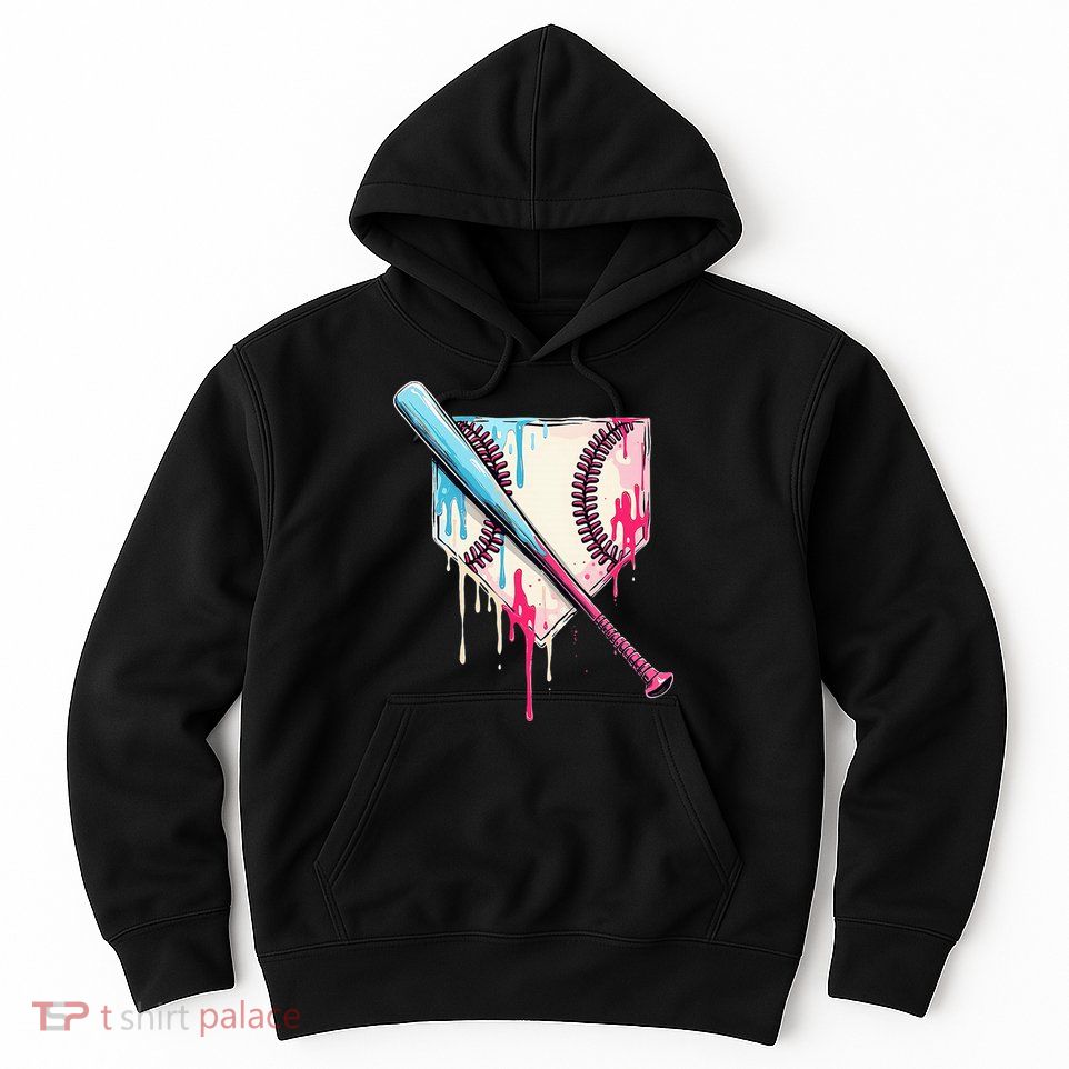 Cool Sport Home Plate Drip With Sprinkles Drip Hoodie