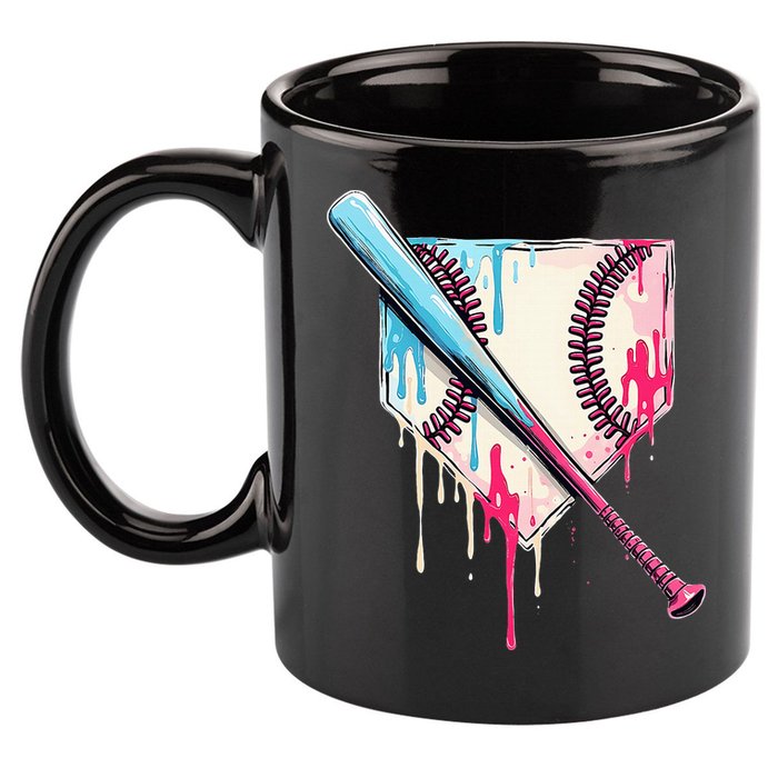Cool Sport Home Plate Drip With Sprinkles Drip 11oz C Handle Ceramic Mug