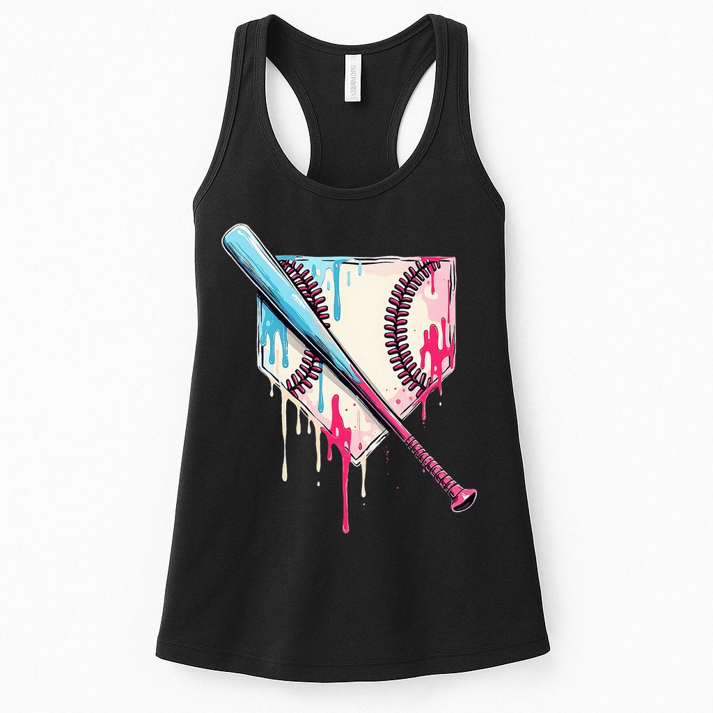 Cool Sport Home Plate Drip With Sprinkles Drip Womens Tank Top
