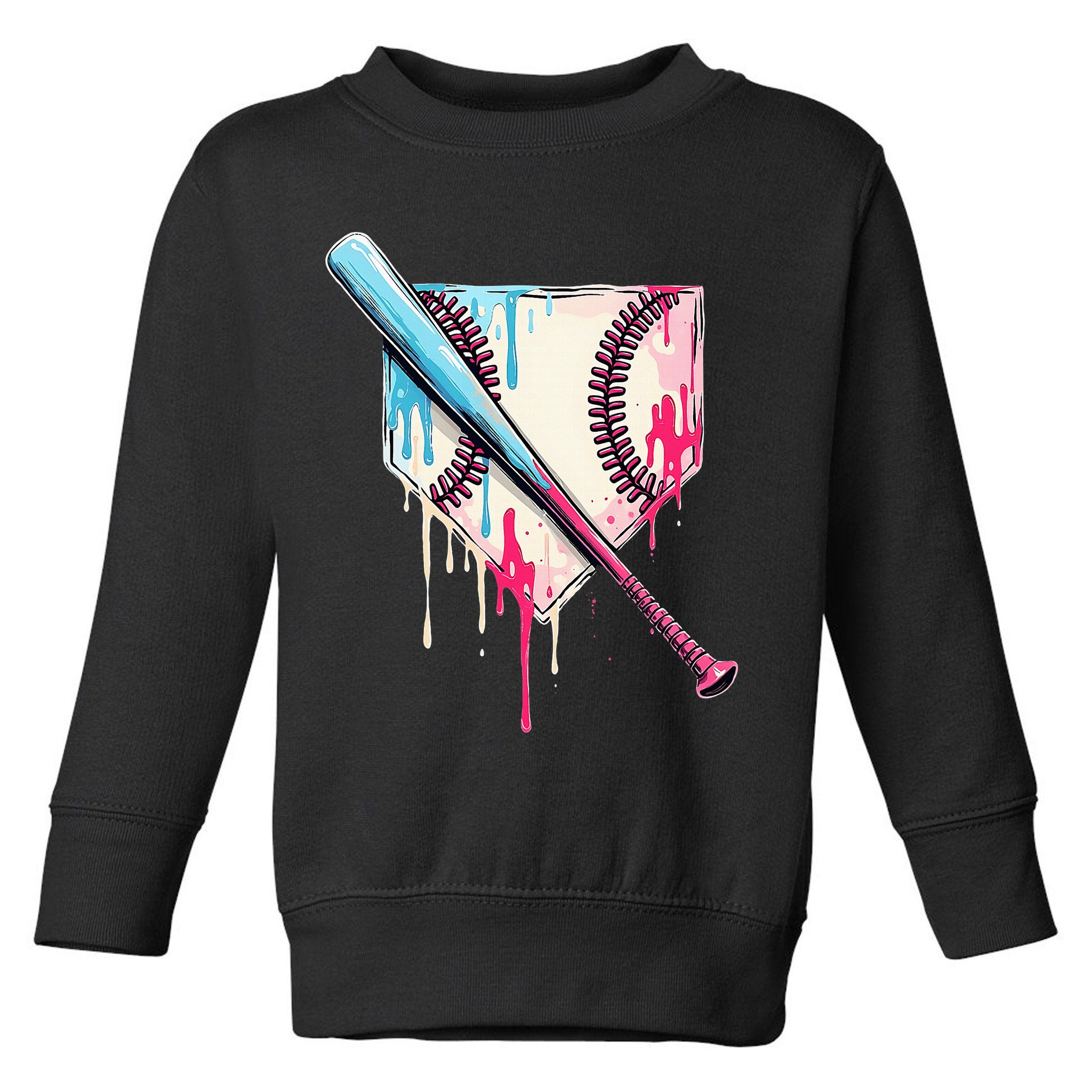 Cool Sport Home Plate Drip With Sprinkles Drip Toddler Sweatshirt