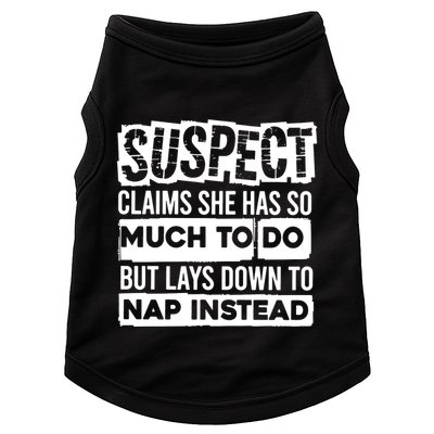 Claims She Has Too Much To Do Lays Down To Nap Instead  Funny Suspect Claims Doggie Tank