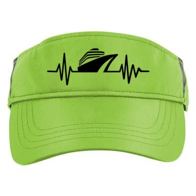 Cruise Ship Heartbeat Funny Gift Adult Drive Performance Visor