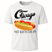 Chicago Style Hot Dog Summer 4th Of July No Ketchup Gift Cooling Performance Crew T-Shirt
