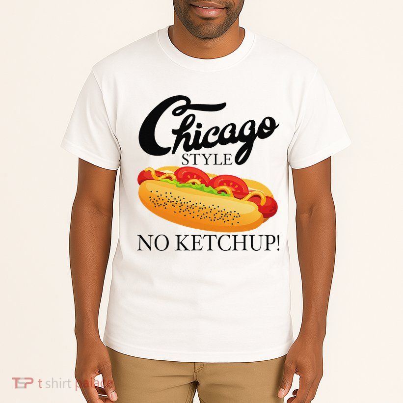 Chicago Style Hot Dog Summer 4th Of July No Ketchup Gift Tall T-Shirt