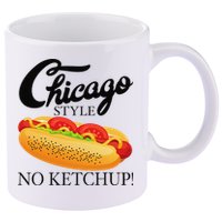 Chicago Style Hot Dog Summer 4th Of July No Ketchup Gift 11oz C Handle Ceramic Mug