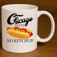 Chicago Style Hot Dog Summer 4th Of July No Ketchup Gift 11oz C Handle Ceramic Mug
