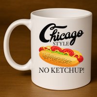 Chicago Style Hot Dog Summer 4th Of July No Ketchup Gift 11oz C Handle Ceramic Mug