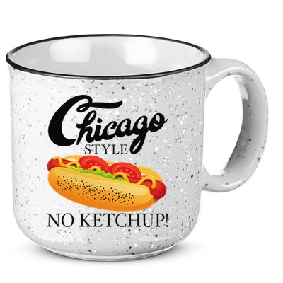 Chicago Style Hot Dog Summer 4th Of July No Ketchup Gift 15oz Campfire Ceramic Mug