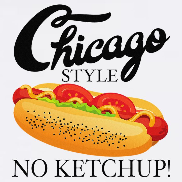Chicago Style Hot Dog Summer 4th Of July No Ketchup Gift Poster