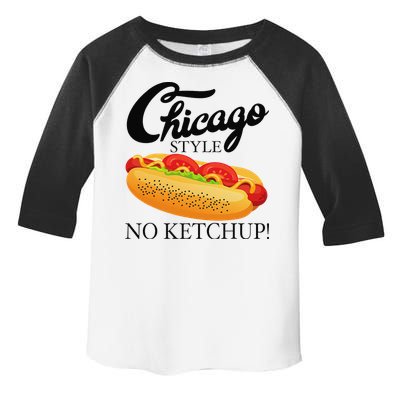 Chicago Style Hot Dog Summer 4th Of July No Ketchup Gift Toddler Fine Jersey T-Shirt