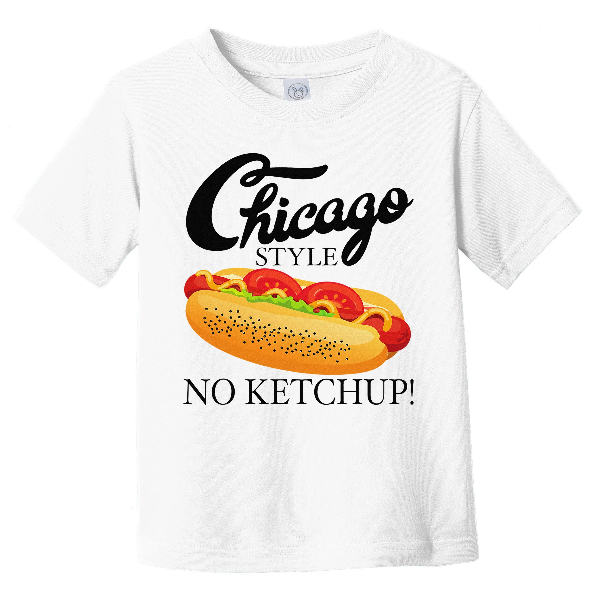 Chicago Style Hot Dog Summer 4th Of July No Ketchup Gift Toddler T-Shirt