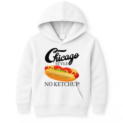Chicago Style Hot Dog Summer 4th Of July No Ketchup Gift Kids Hoodie