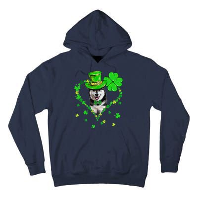 Cute Siberian Husky Saint Patrick's Day Dogs Dad Mom Tall Hoodie