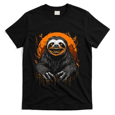 Cute Sloth Halloween Funny Halloween Sloth Gifts Graphic Tee T-Shirt