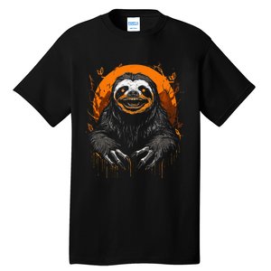 Cute Sloth Halloween Funny Halloween Sloth Gifts Graphic Tee Tall T-Shirt