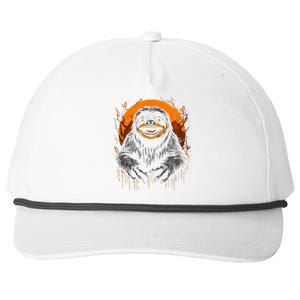 Cute Sloth Halloween Funny Halloween Sloth Gifts Graphic Tee Snapback Five-Panel Rope Hat