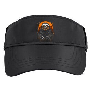 Cute Sloth Halloween Funny Halloween Sloth Gifts Graphic Tee Adult Drive Performance Visor