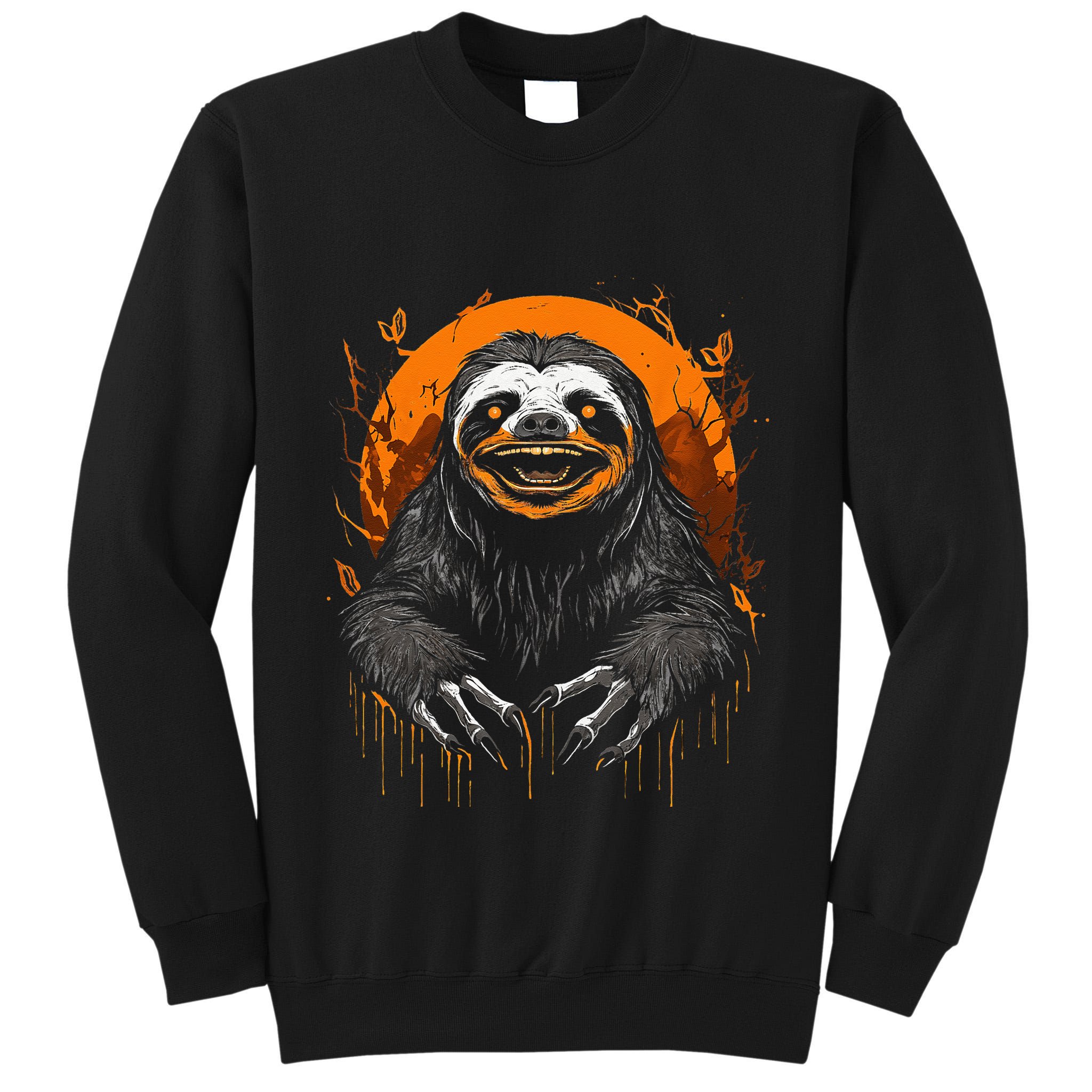 Cute Sloth Halloween Funny Halloween Sloth Gifts Graphic Tee Tall Sweatshirt