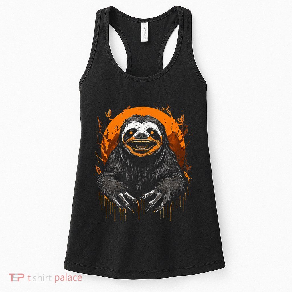Cute Sloth Halloween Funny Halloween Sloth Gifts Graphic Tee Womens Tank Top