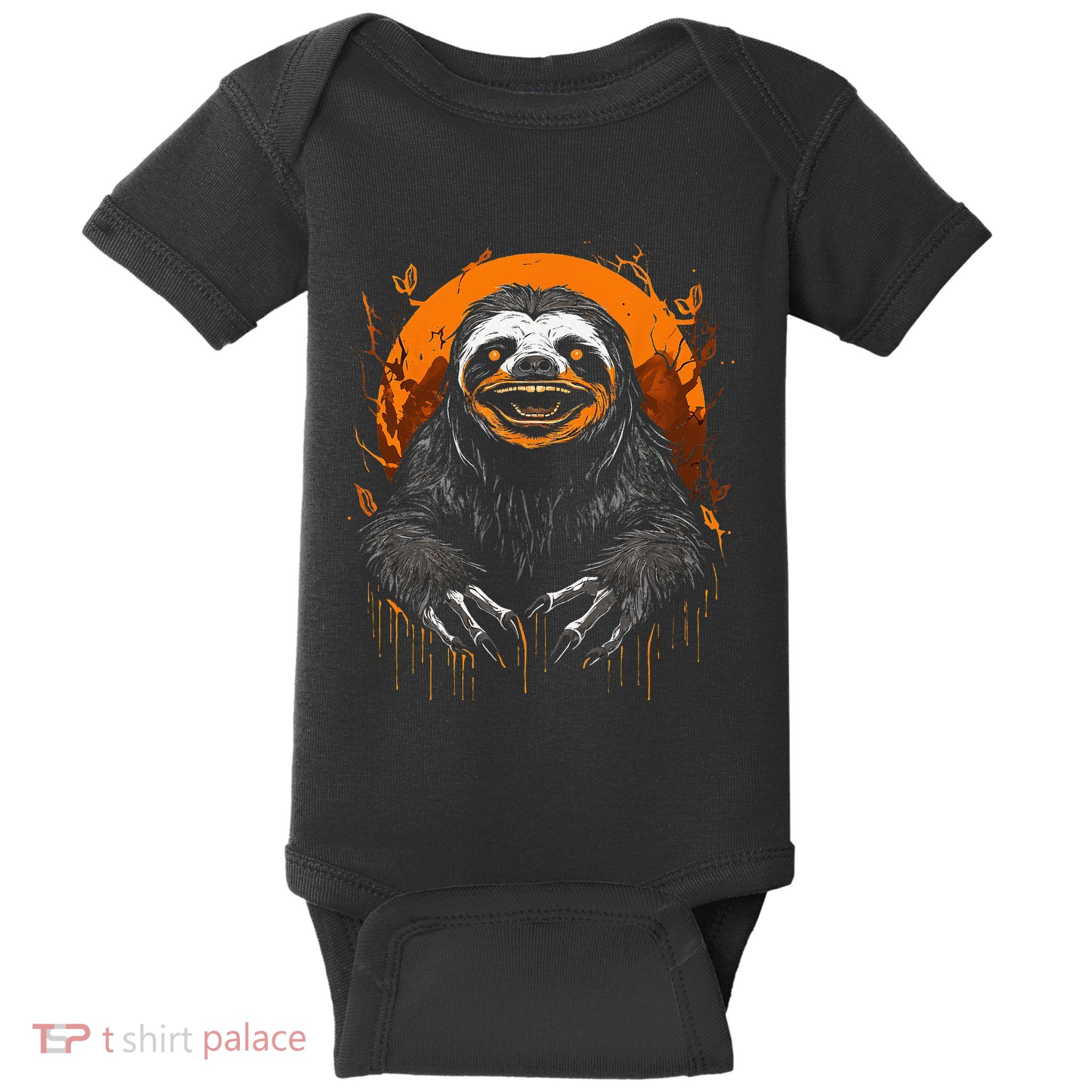 Cute Sloth Halloween Funny Halloween Sloth Gifts Graphic Tee Baby Bodysuit
